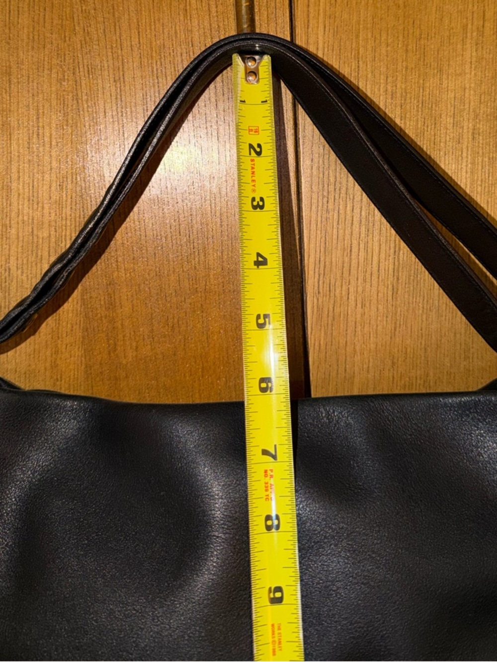 Coach Black Leather Bucket Bag Adjustable Strap Shoulder Hobo - Style 9186 - Picture 13 of 15